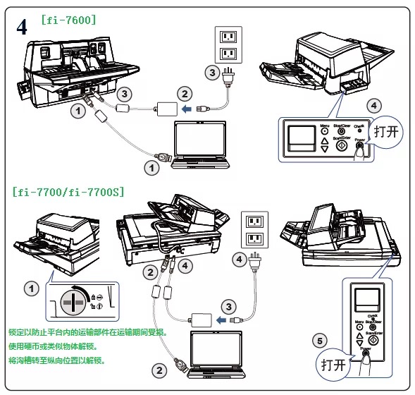 fi-7600/fi-7700/fi-7700S 安装指引(图14)